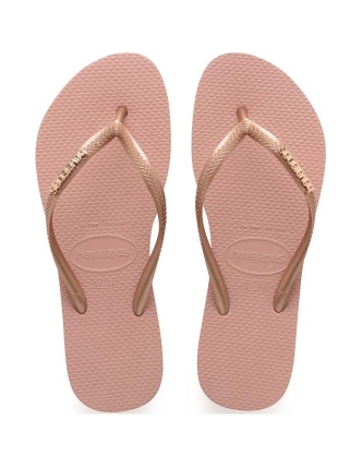 Havaianas sandalia slim logo metallic w